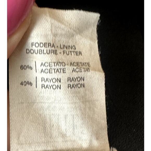 Cheap & Chic Moschino Black Short Straight Skirt Women's Size 10 Runs Small - Picture 6 of 7